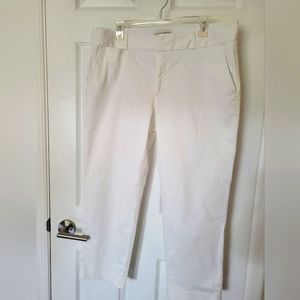 Banana Republic White Ankle Pant Size 12